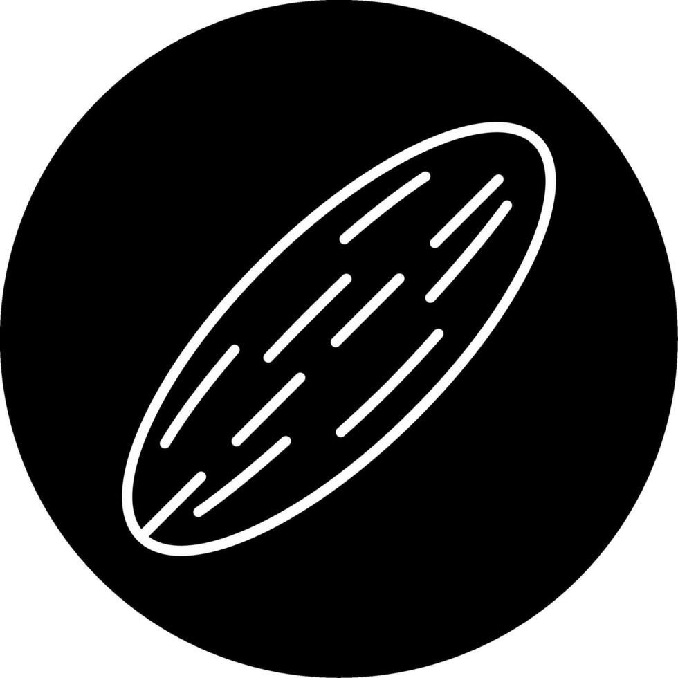 Cucumber Green Vegetable Line Circle Inverted vector