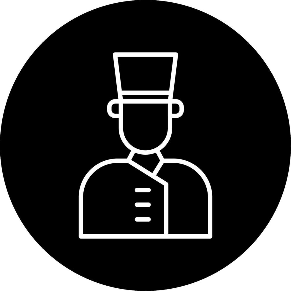 Concierge Guest Assistance Line Circle Inverted vector