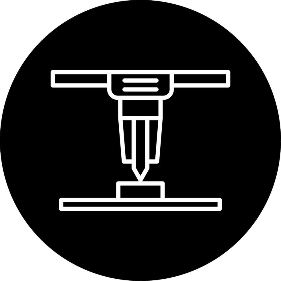 Laser Engineered Shape Line Circle Inverted vector
