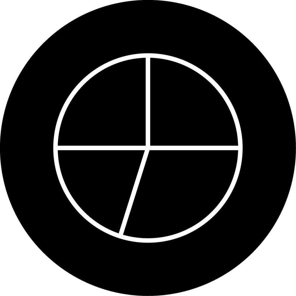 Pie Chart Graph Data Line Circle Inverted vector