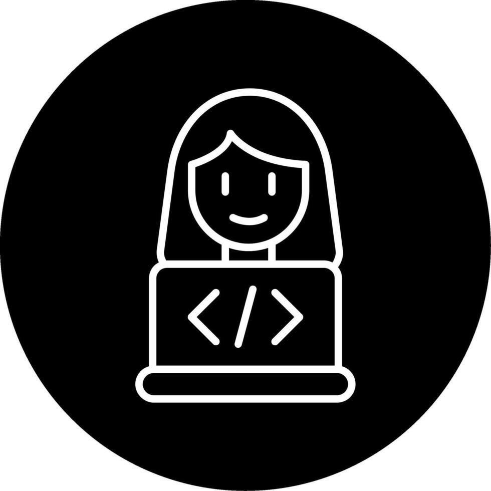 Programmer Coding Tasks Line Circle Inverted vector