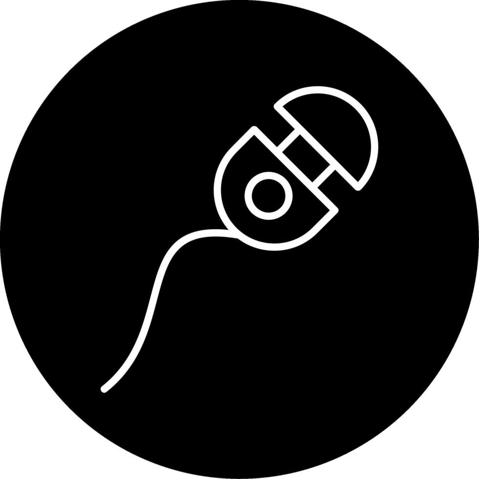 Gymnodinium Dinoflagellate Species Line Circle Inverted vector