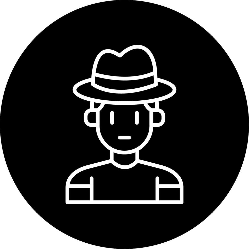 Man Male Figure Circle Inverted vector