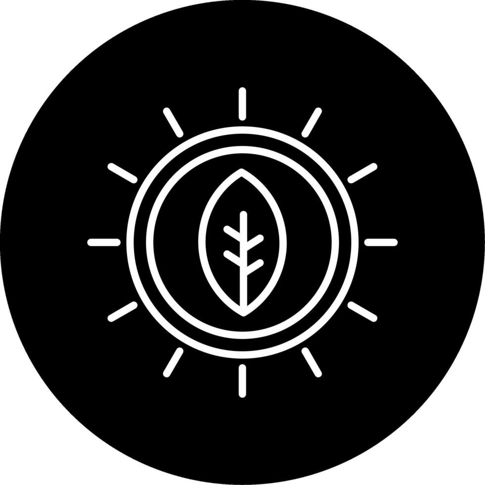 Leaf Green Plant Part Line Circle Inverted vector