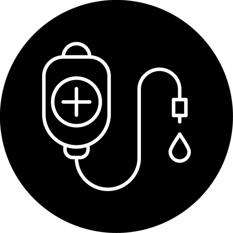 Transfusion Blood Transfer Line Circle Inverted vector