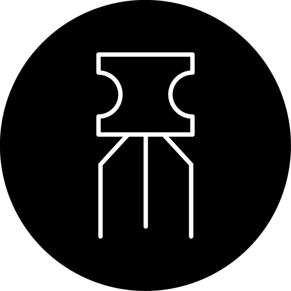 Transistor Electronic Component Line Circle Inverted vector