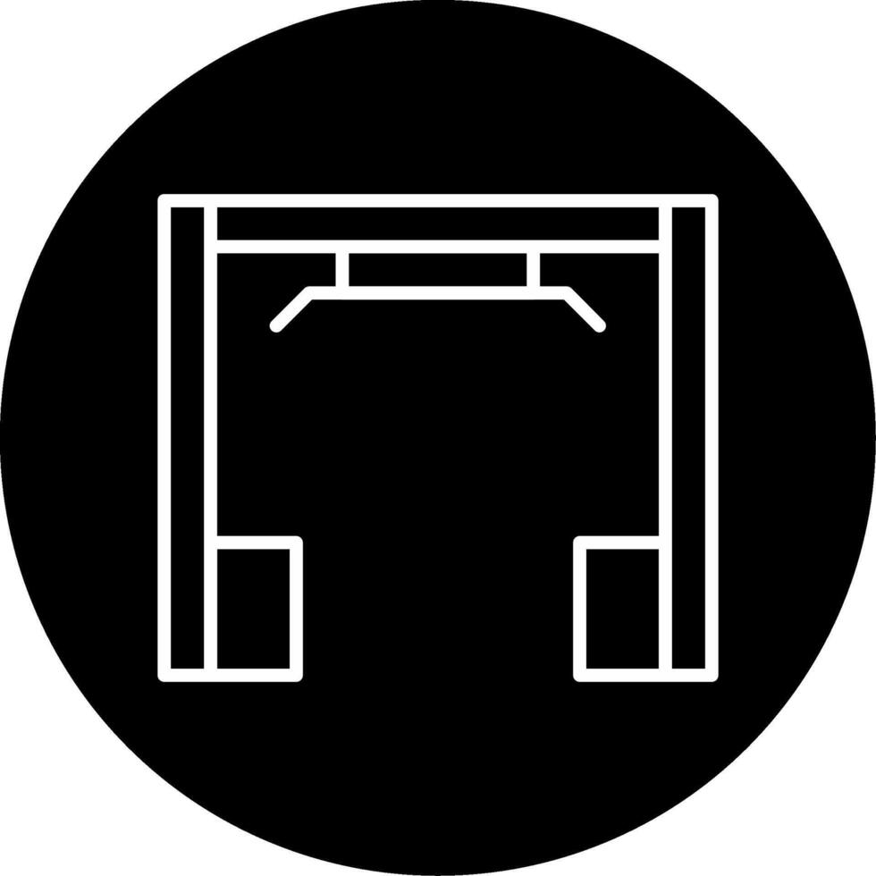 Cables And Pulleys Equipment Line Circle Inverted vector