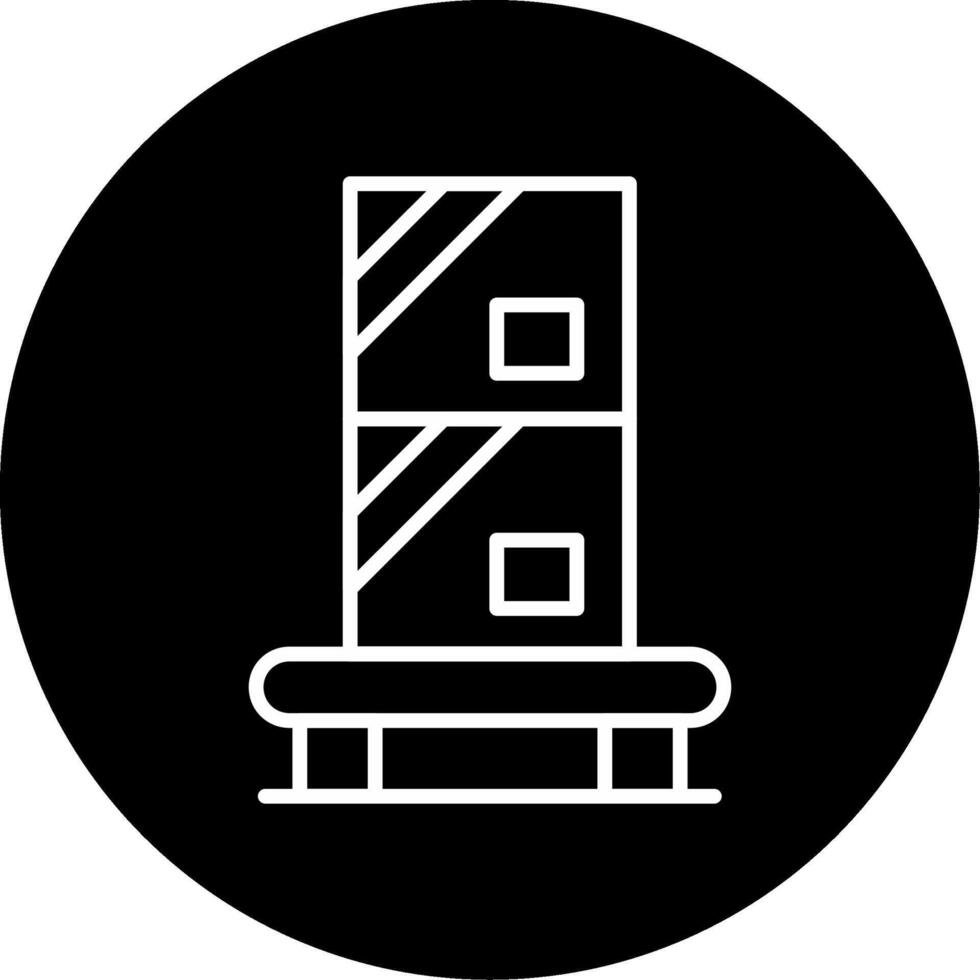 Box Label Product Tag Line Circle Inverted vector