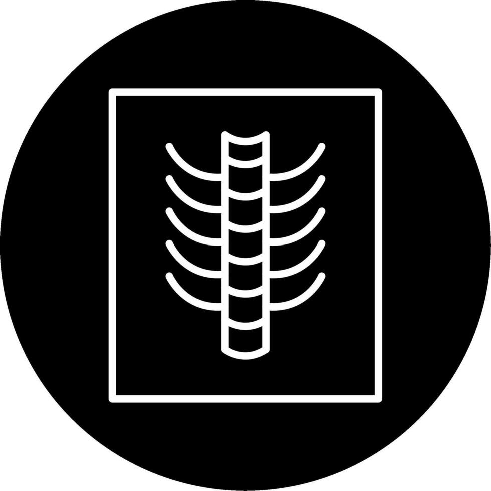 Backbone X Ray Spinal Imaging Line Circle Inverted vector
