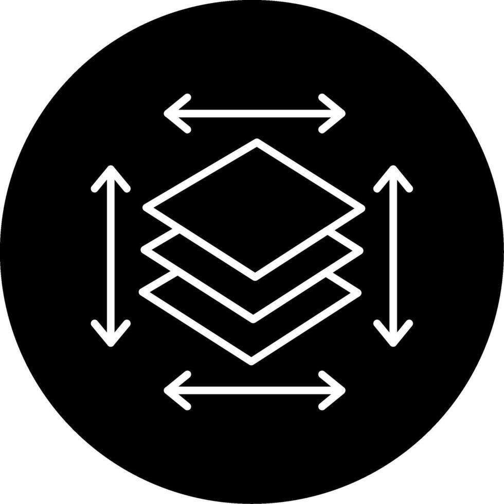Layered Manufacturing Process Line Circle Inverted vector