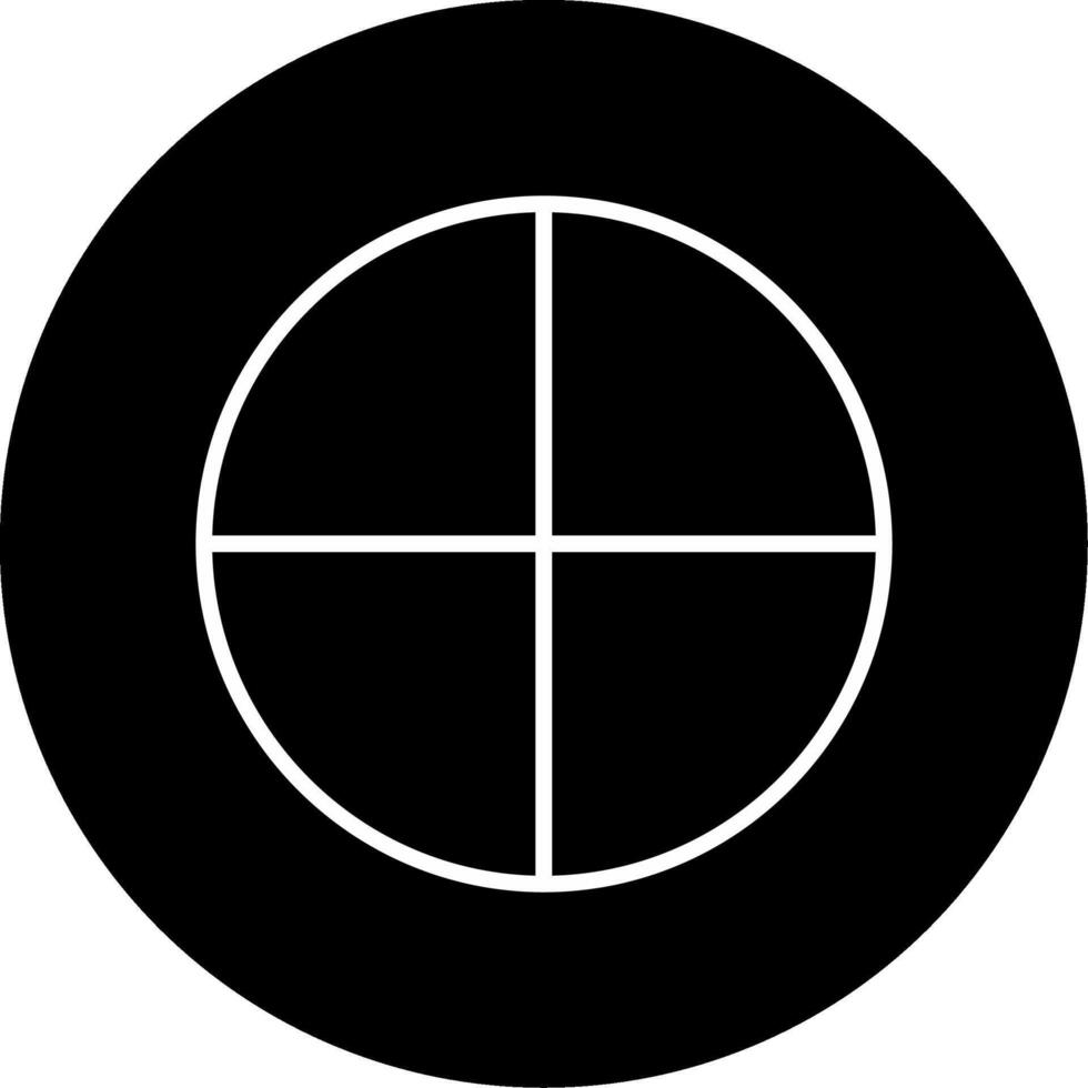 Circular Pie Chart Graph Line Circle Inverted vector