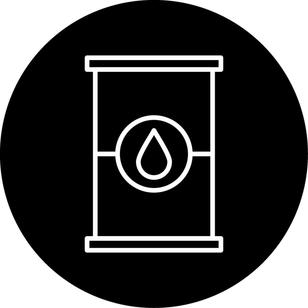 Barrel Storage Line Circle Inverted vector