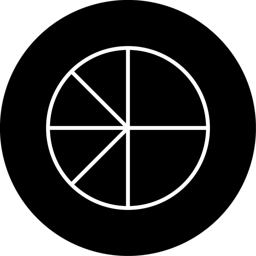 Pie Chart Data Visualization Line Circle Inverted vector