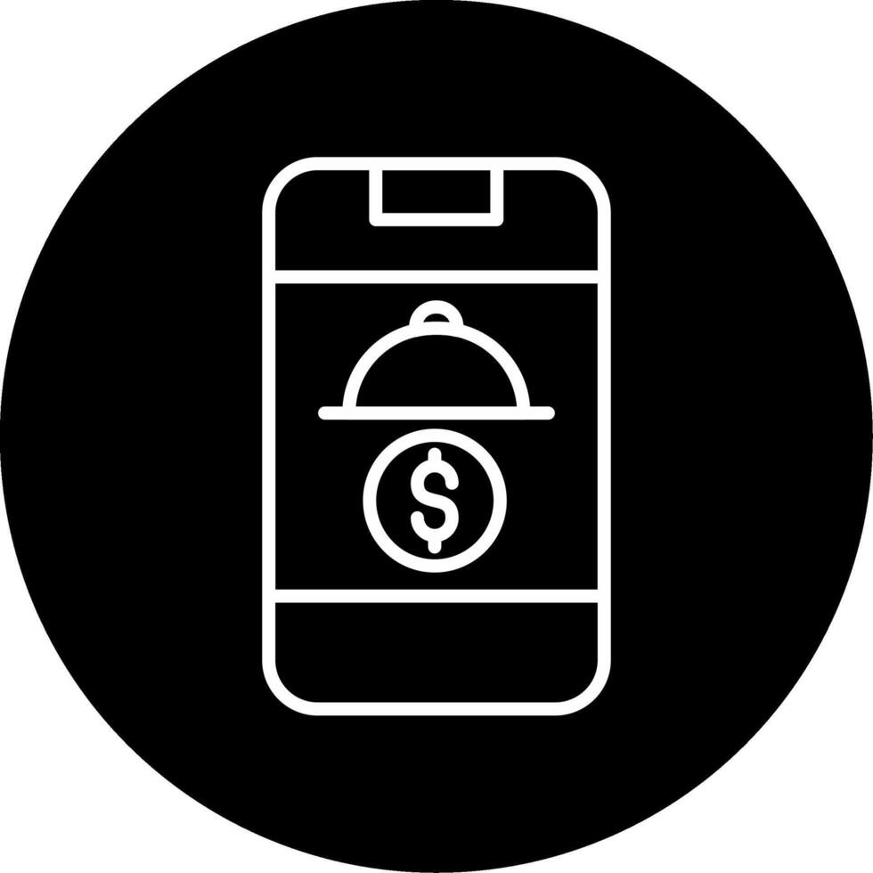 Delivery Payment Shipping Fee Line Circle Inverted vector