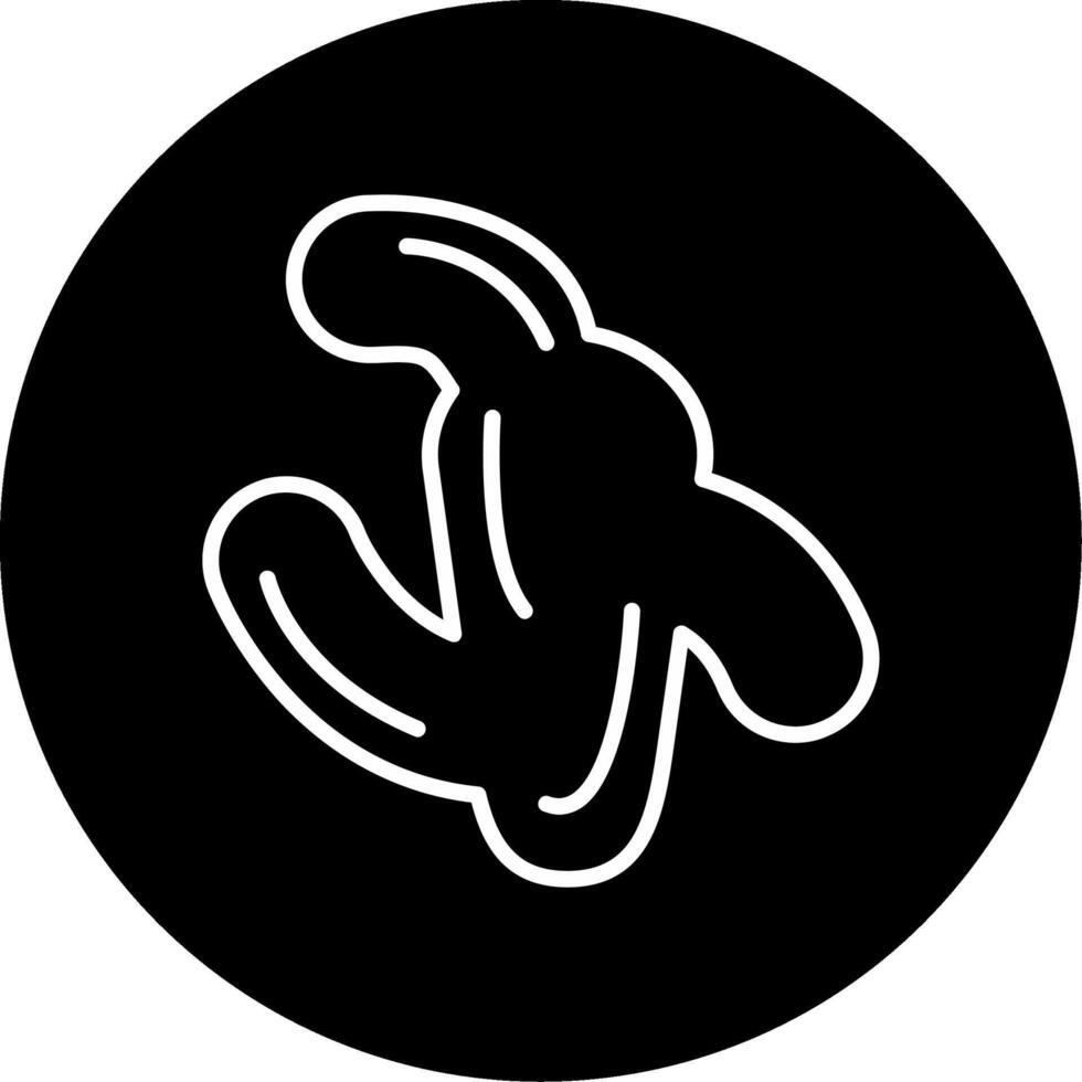 Ginger Spicy Root Line Circle Inverted vector