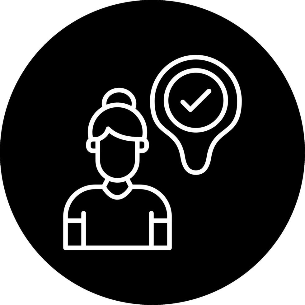 Guest Hotel Line Circle Inverted vector