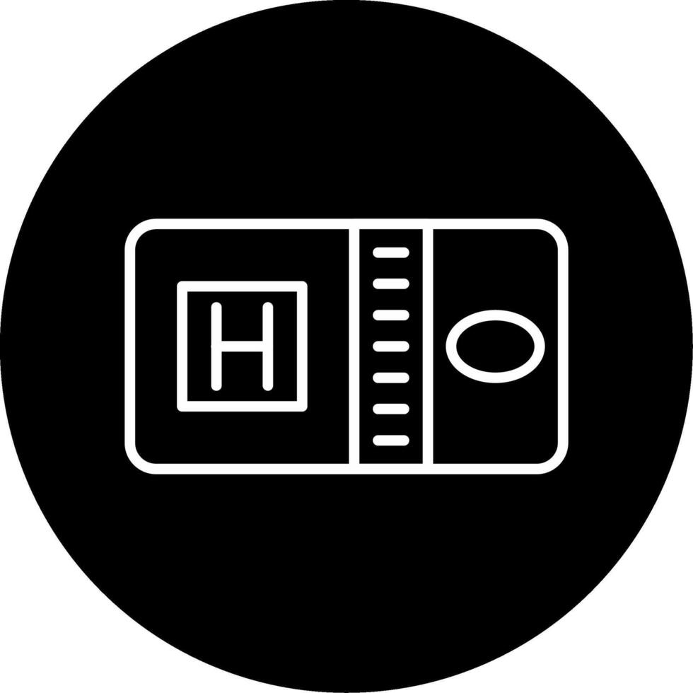 Room Card Key Line Circle Inverted vector