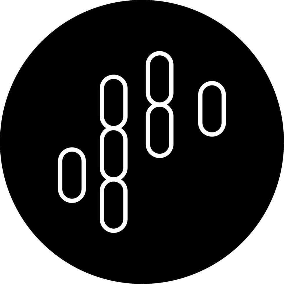 Bacillus Soil Bacteria Line Circle Inverted vector