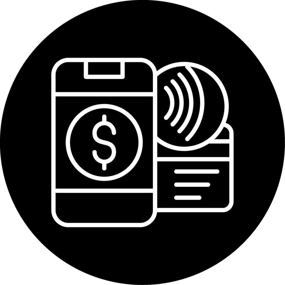 Payment Financial Process Line Circle Inverted vector