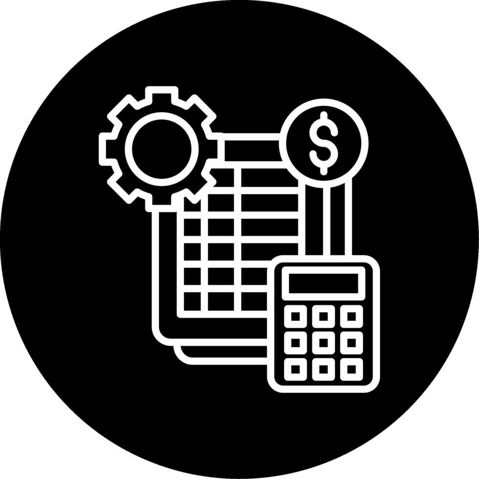 Loan Financial Assistance Line Circle Inverted vector