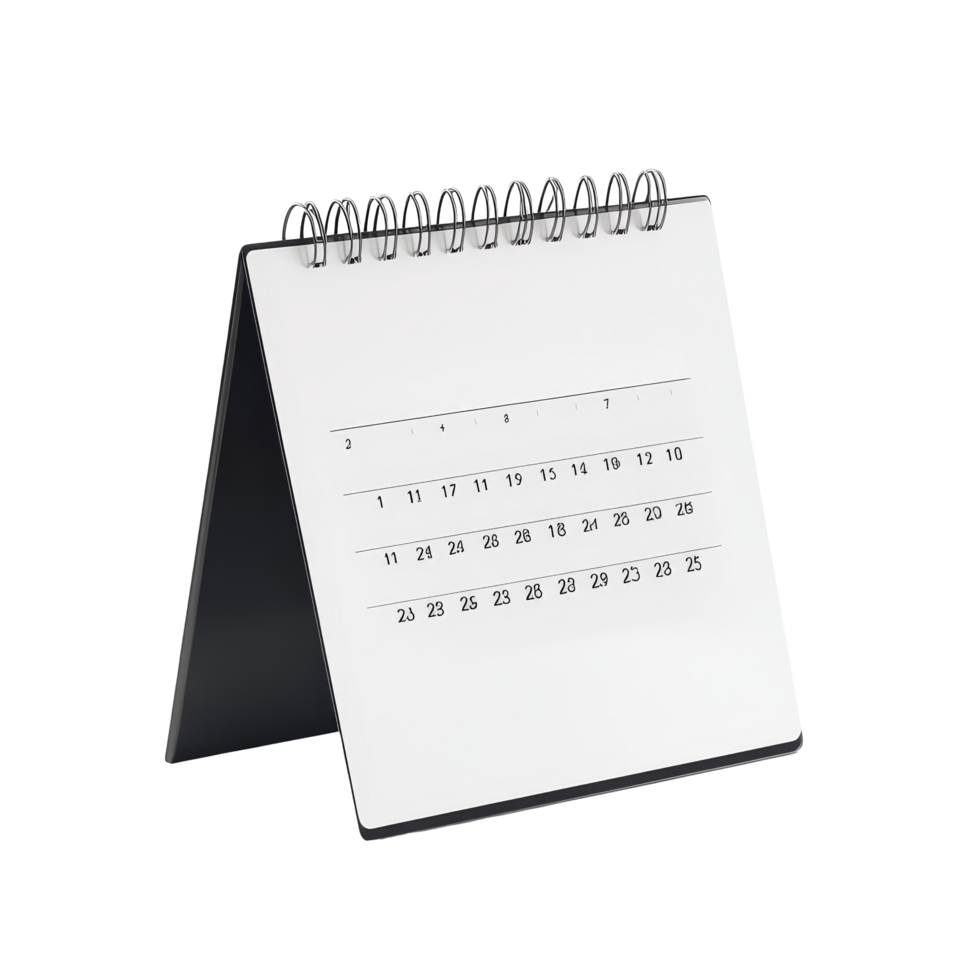 March calendar on a tabletop with a clean transparent background for organizational planning and scheduling, table calendar 2023 march isolated on transparent background png