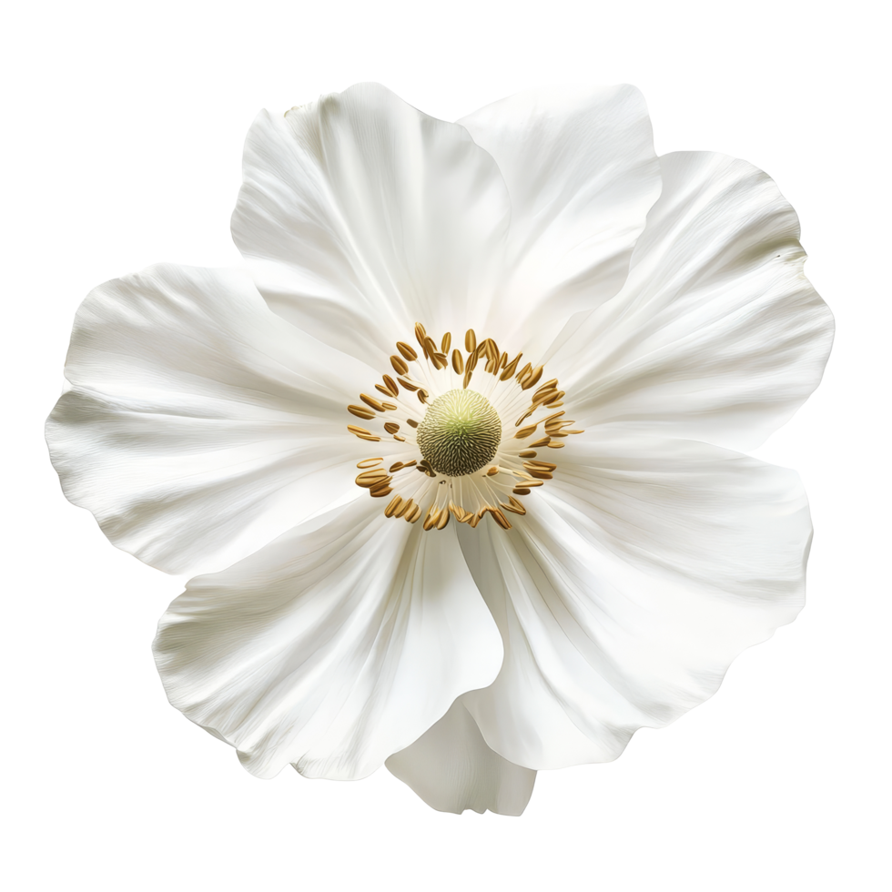Beautiful transparent flower bloom isolated on a pure transparent background showcasing its delicate petals and center, transparent flower isolated on transparent background png