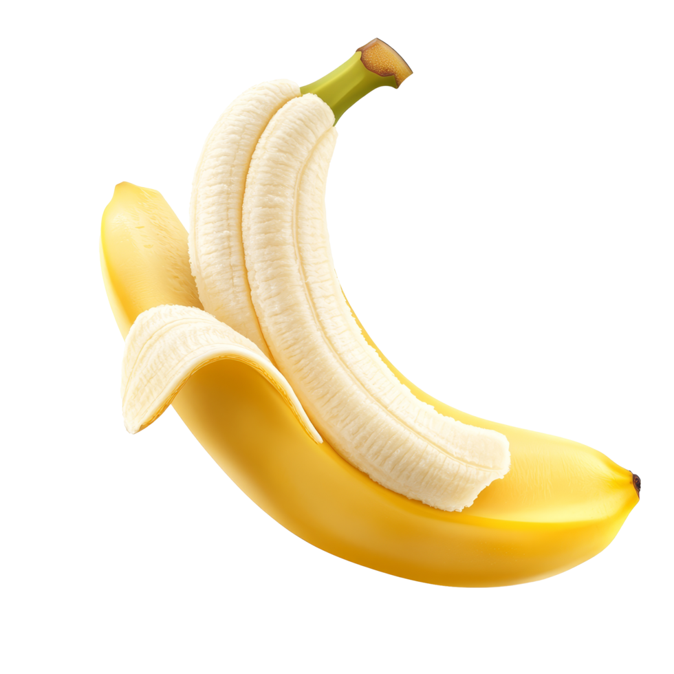 Freshly sliced banana isolated on a transparent background for nutrition and culinary inspiration, Banana slice isolated on transparent background background png