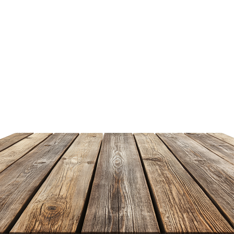 Elegant brown wood table top and textured floor showcase accents in natural light, Brown wood pattern table top and floor texture with transparent background png