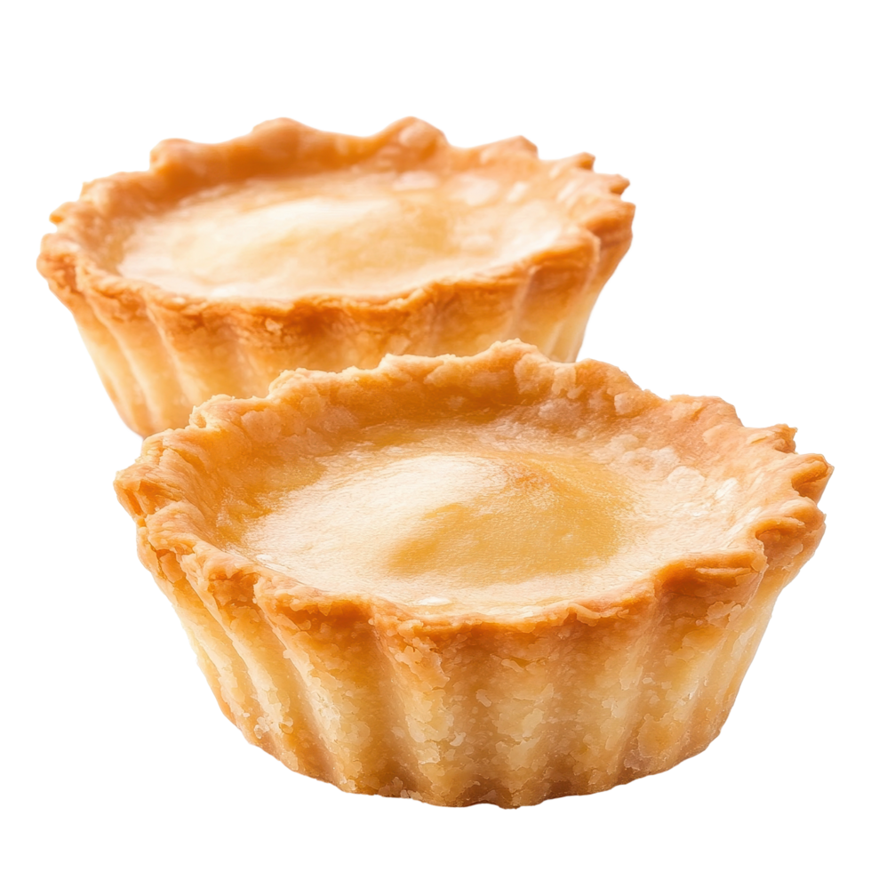Tartlet tart shells arranged on a Transparent background ready for filling with sweet or savory ingredients, Tartlet tart shells isolated on background png