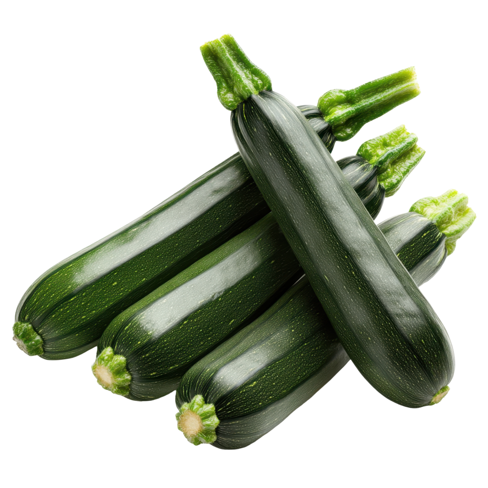 Fresh zucchini vegetables isolated on a Transparent background for culinary use and healthy recipes, zucchini vegetable isolated on background png
