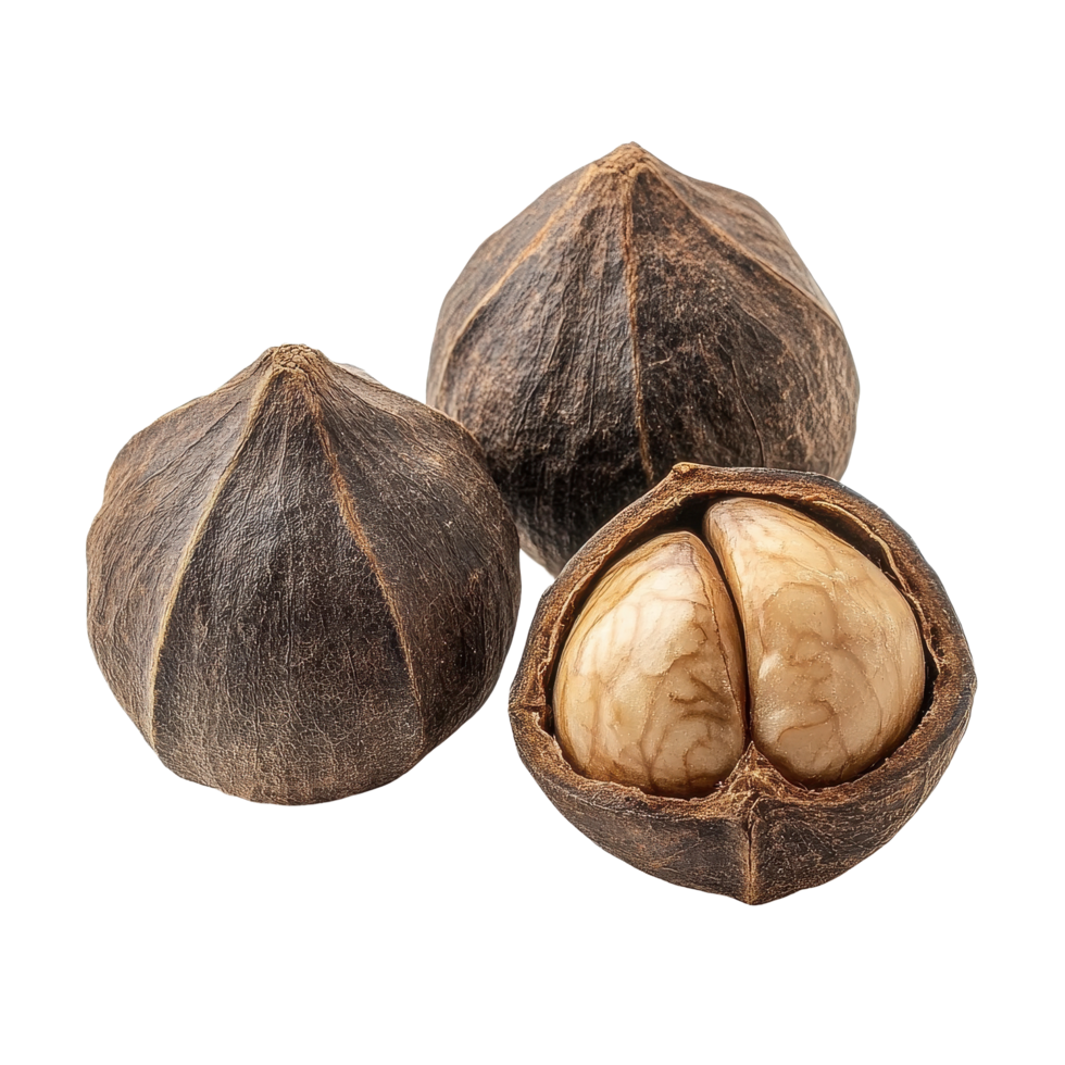 Piles of Chinese food water nut isolated on white background showcasing unique nut varieties, chinese food water nut in pilesisolated on white background png