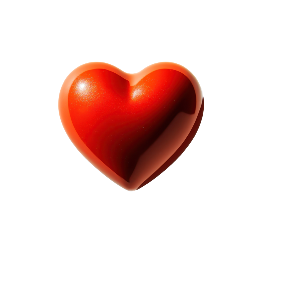 Heart shaped object casts a long shadow on a white background during bright daylight, heart shaped object with a long shadow, white background png