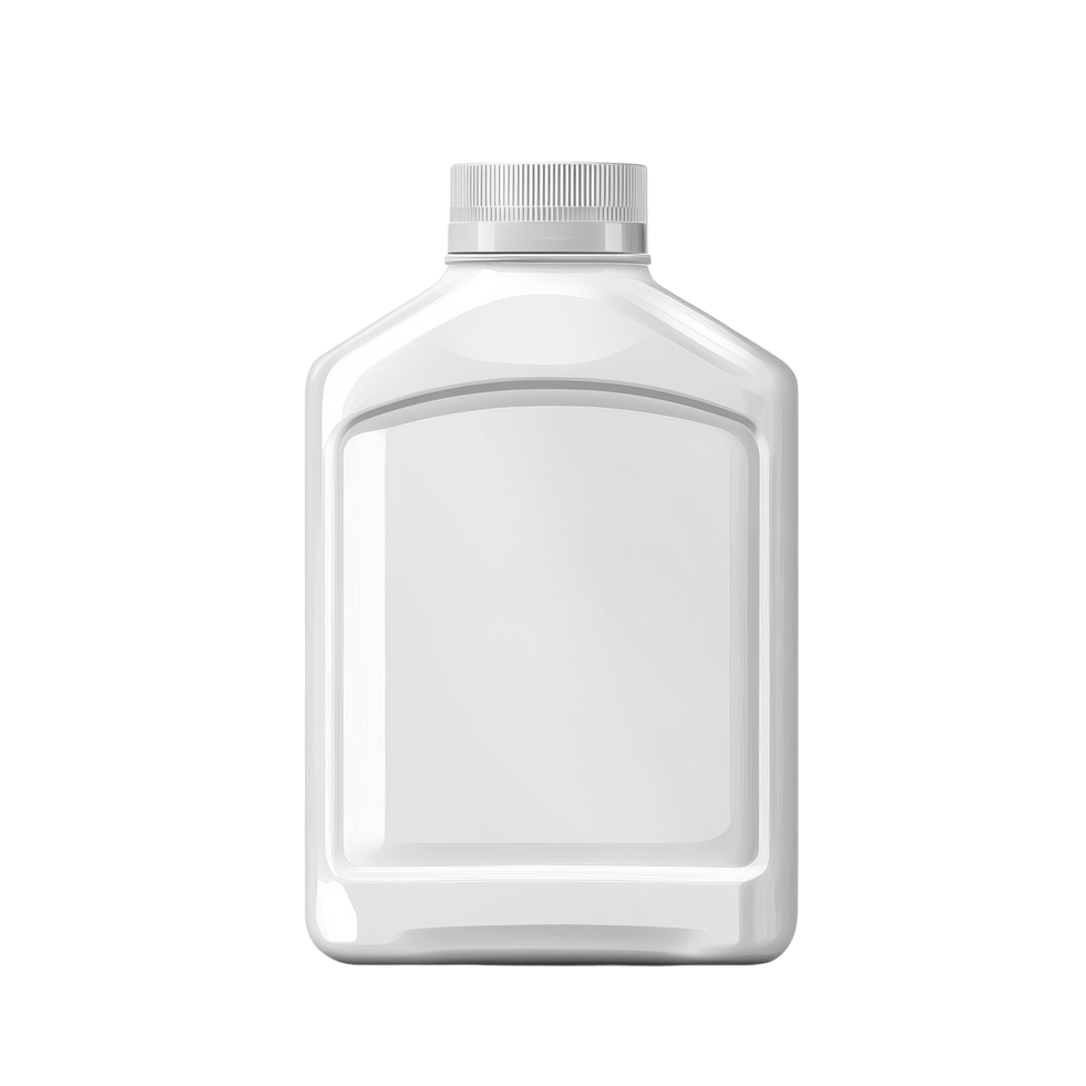 Plastic gallon container blank packaging design ideal for labeling and branding purposes in various industries, Plastic gallon container, blank packaging isolated on Transparent background png