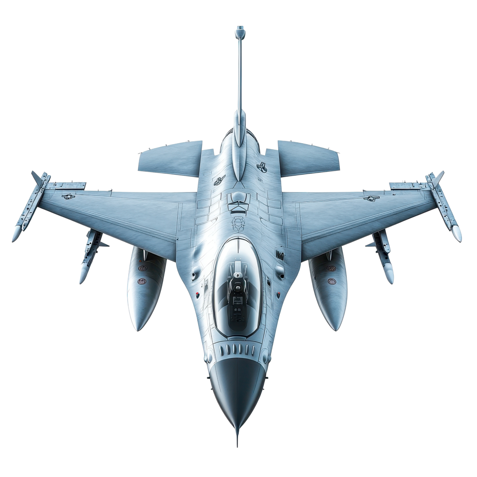 Modern military jet fighter on a clean Transparent background showcasing its design and capabilities, Military Jet Fighter on background png