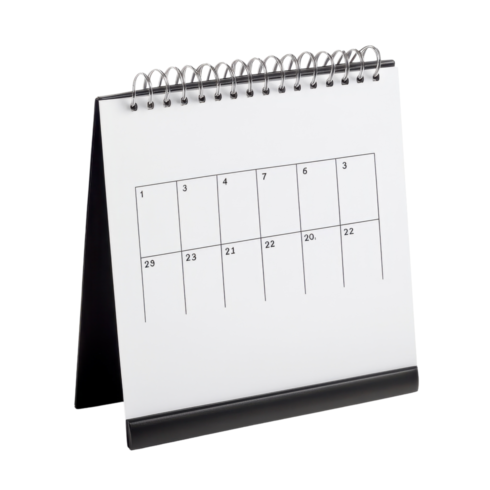 Table calendar for November displayed on a Transparent background highlighting days and dates clearly, table calendar 2025 november isolated on White background png