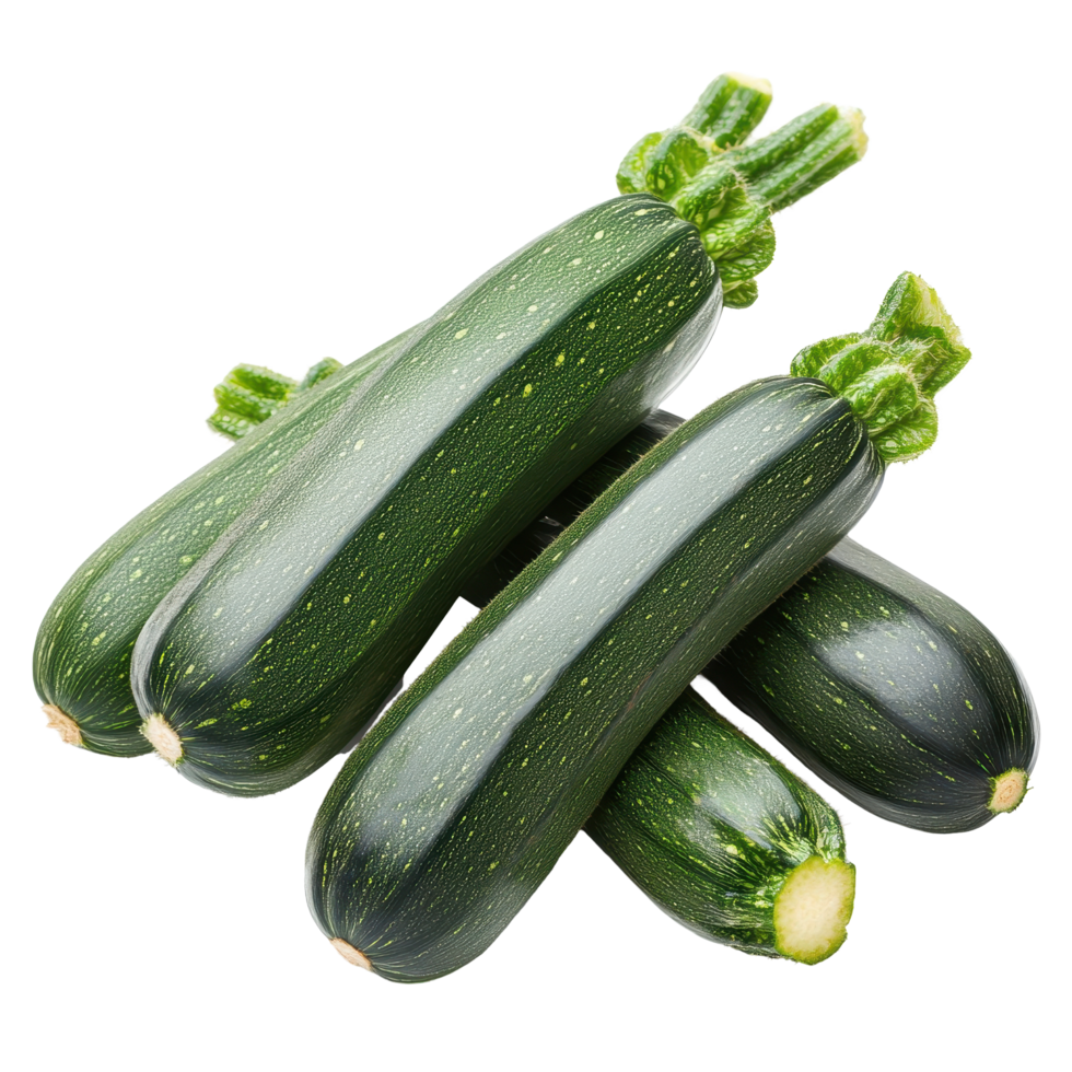 Fresh zucchini vegetables isolated on a Transparent background for culinary and health focused concepts, zucchini vegetable isolated on background png