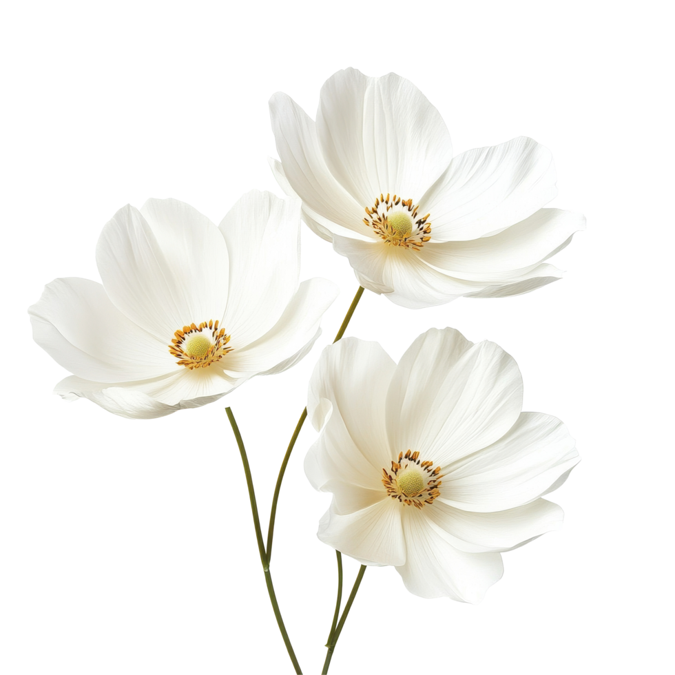 Beautiful closeup of delicate white flowers highlighting their intricate details against a pure Transparent background, Closeup beautiful red petunia flowers isolated on background png