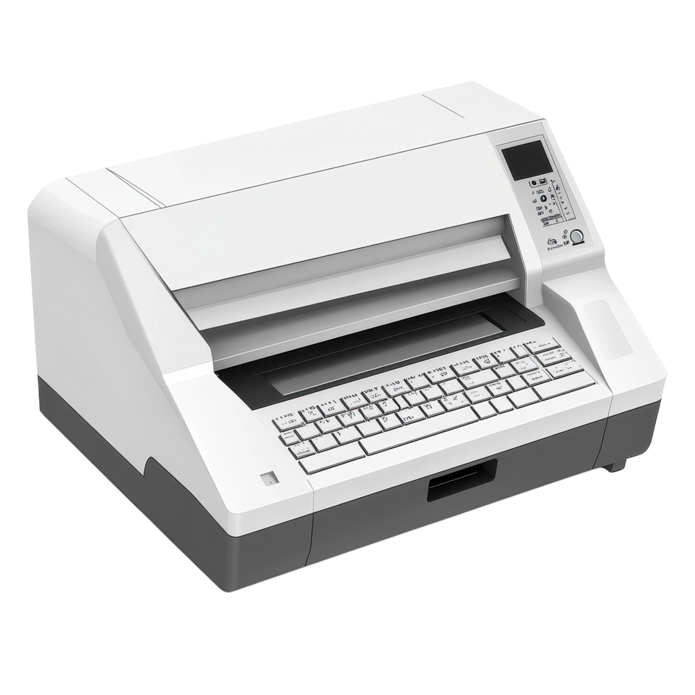 High performance isolated laser printer and fax machine designed for efficient scanning and printing tasks, Isolated printer fax machine fax laser printer scanner computer printer png