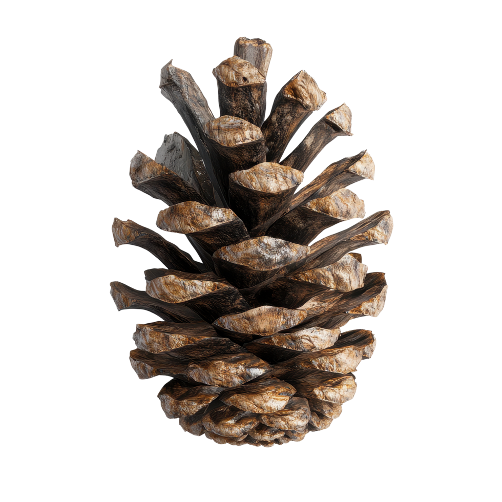 Beautiful pine cone showcased on a clean Transparent background for decorative purposes and natural inspiration, Pine cone on background png