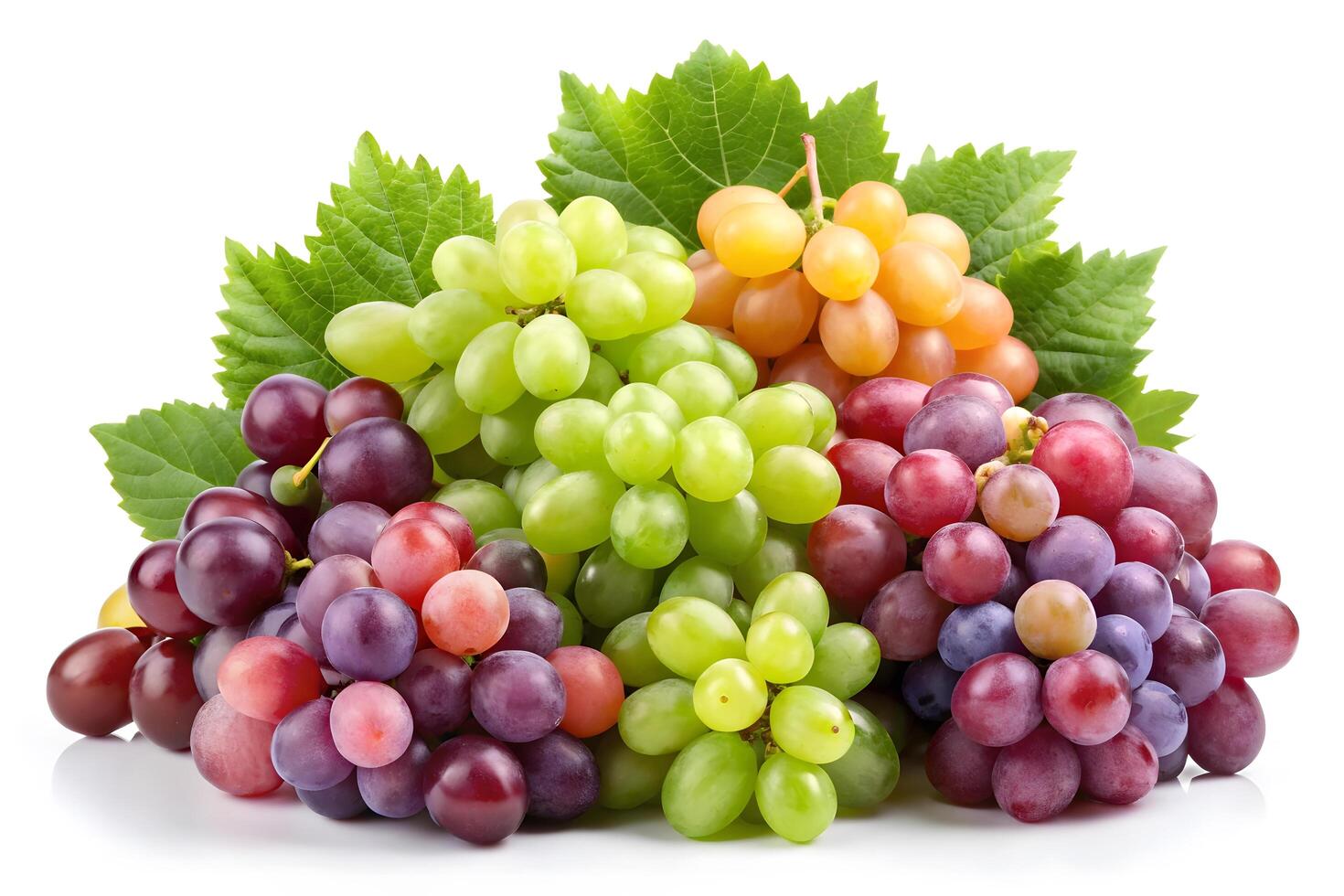 Fresh Colorful Grapes Clustered Together photo