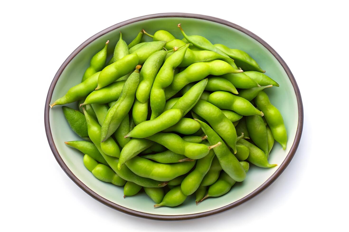 Fresh Edamame in a Bowl, Ready to Eat photo