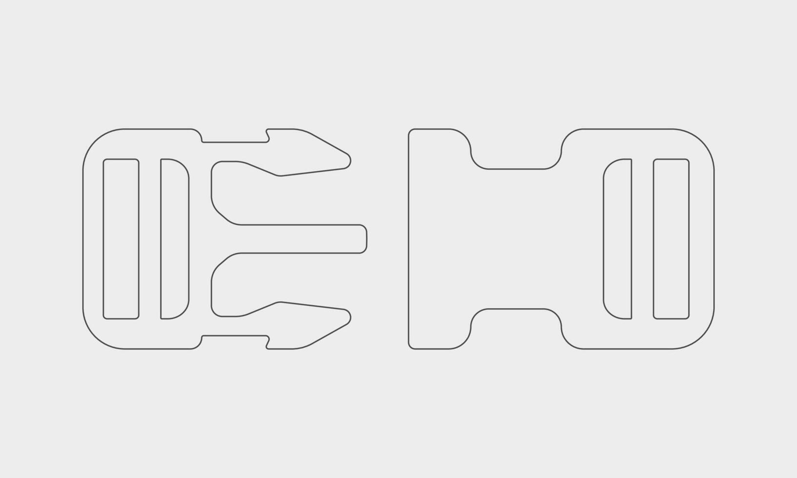 Buckle Up Line Icon Iluustration vector