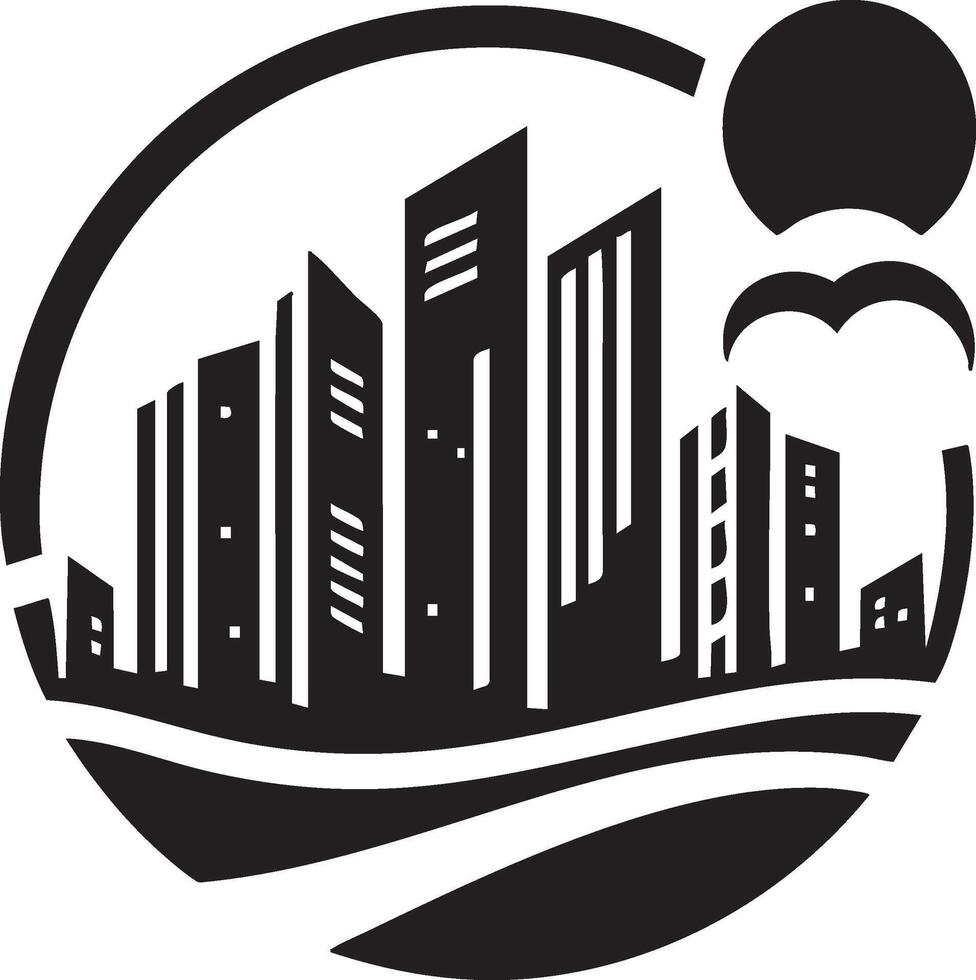 Logo of Modern Cityscape Silhouette Design Inspiration and Ideas vector