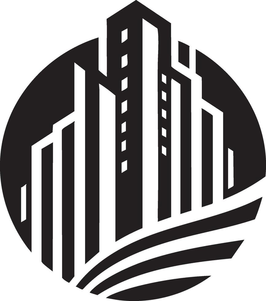 Logo of Modern Cityscape Design and Urban Development Representation vector