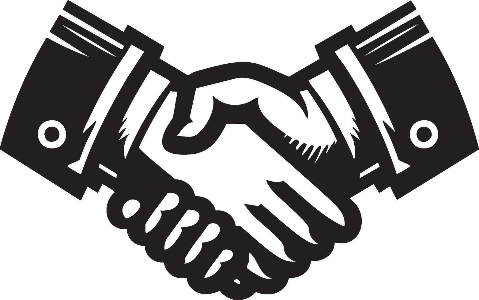 Logo of Handshake Icon Image Meaning Business Deal and Agreement vector
