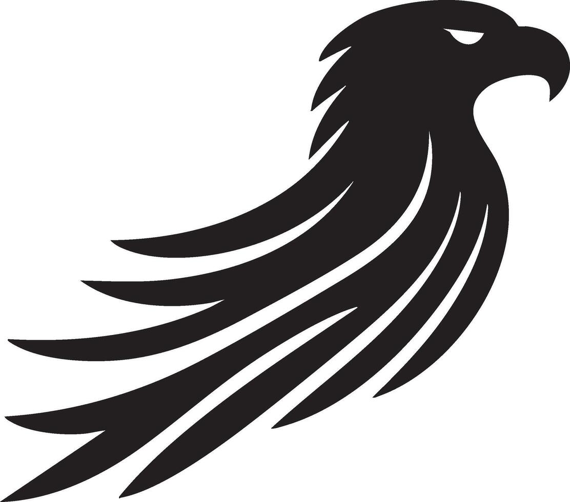 Logo of Majestic Eagle Soaring High Symbolizing Strength and Freedom vector