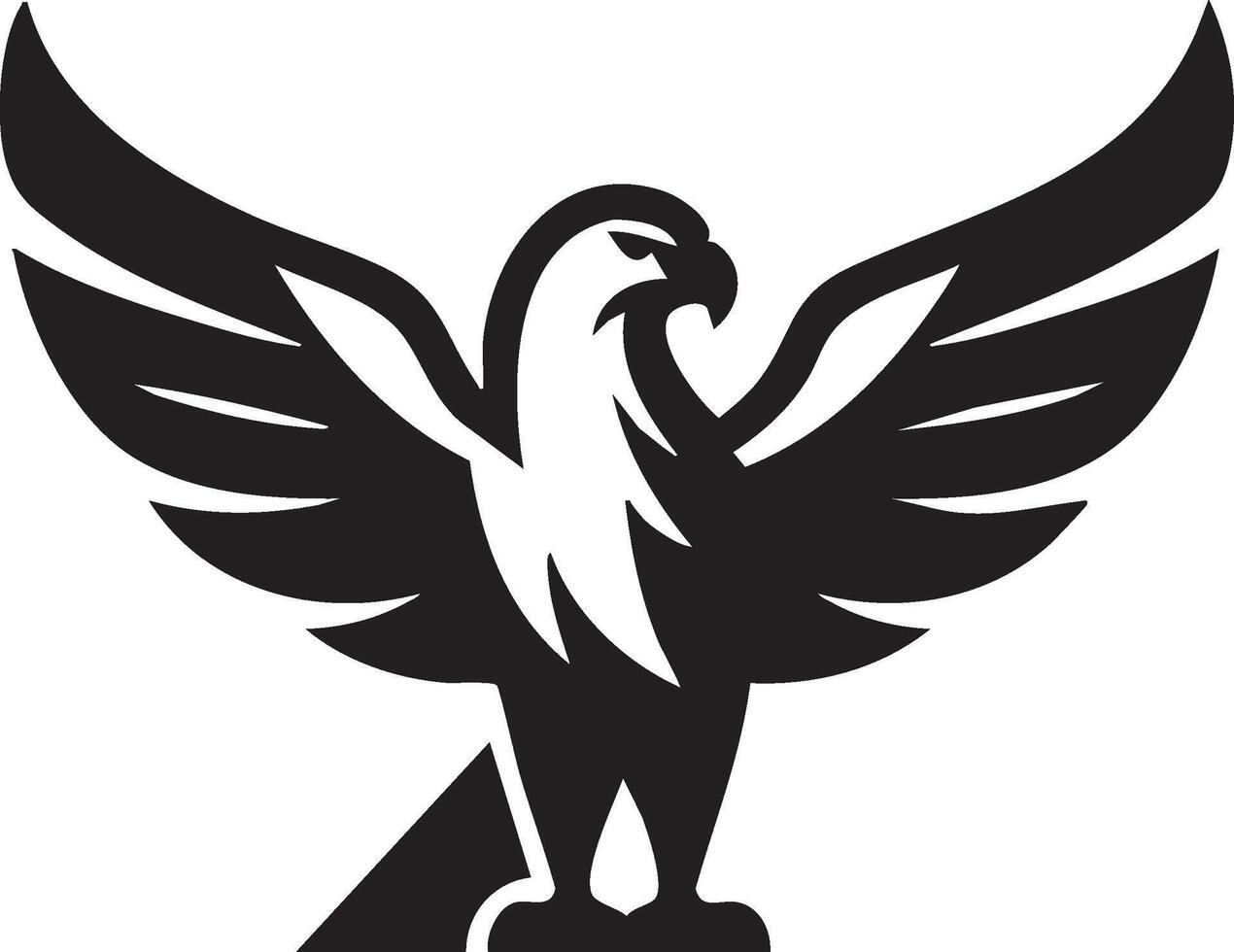 Logo of Majestic Eagle Soaring High Symbol of Freedom and Strength vector