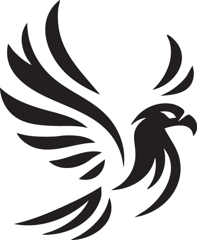 Logo of Elegant Eagle Wings Open Modern Symbol Design Idea vector