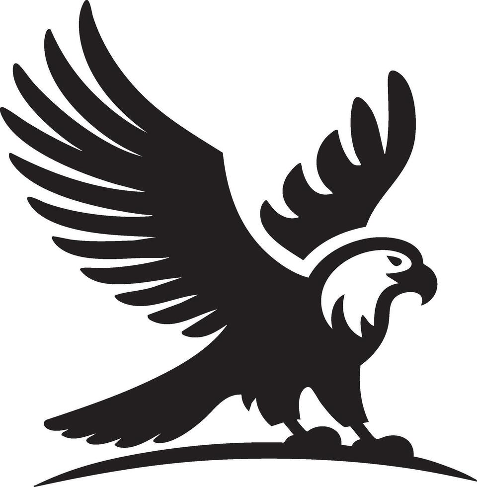 Logo of Majestic Eagle Soaring High Symbol Of Power and Freedom vector
