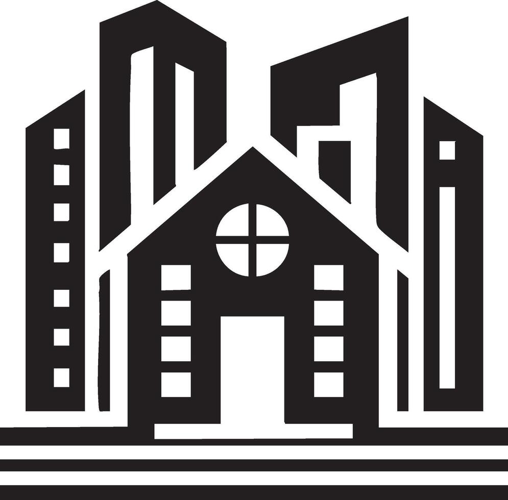 Logo of Real Estate Building Modern Architecture Illustration Ideas vector